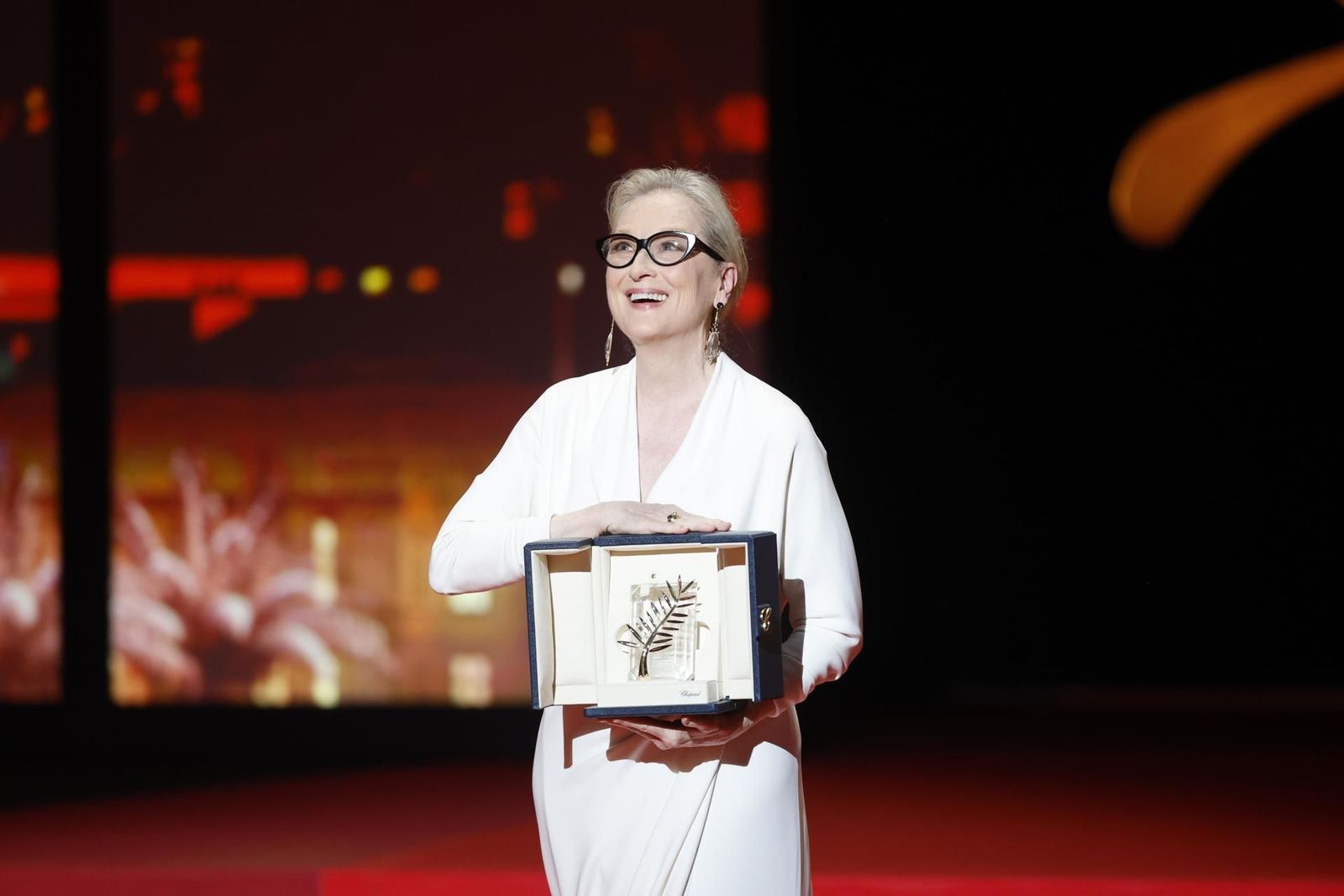 Meryl Streep recibe la Palma de Honor entre ovaciones y lágrimas: "Un premio único"