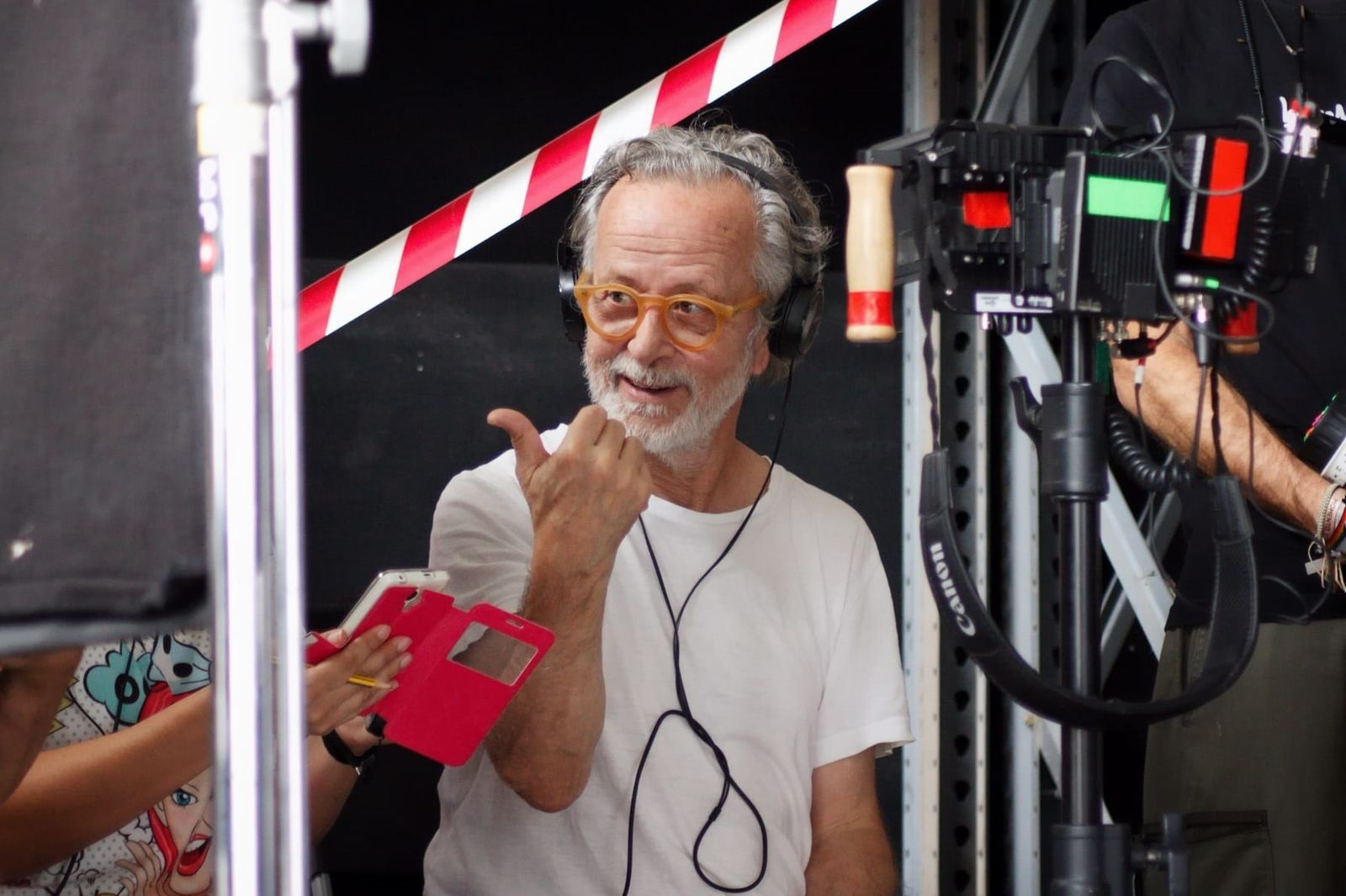 Fernando Colomo durante un rodaje