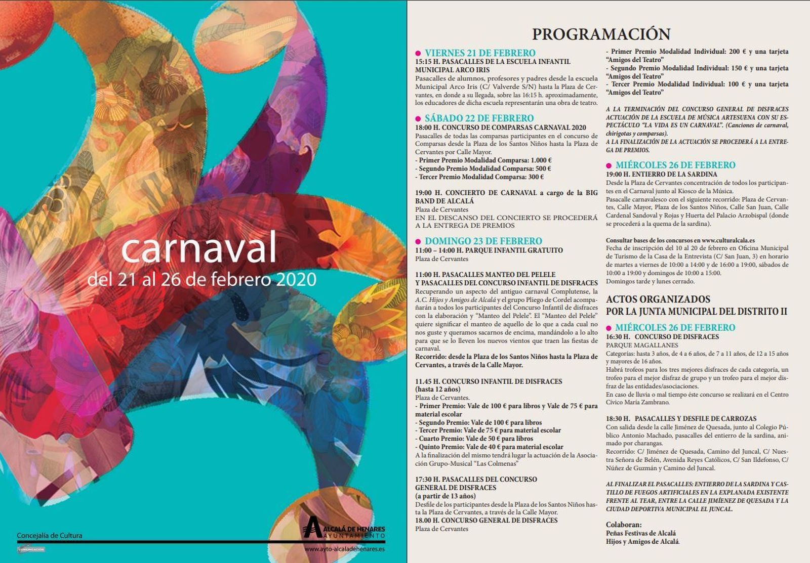 Programa oficial del Carnaval de Alcalá de Henares