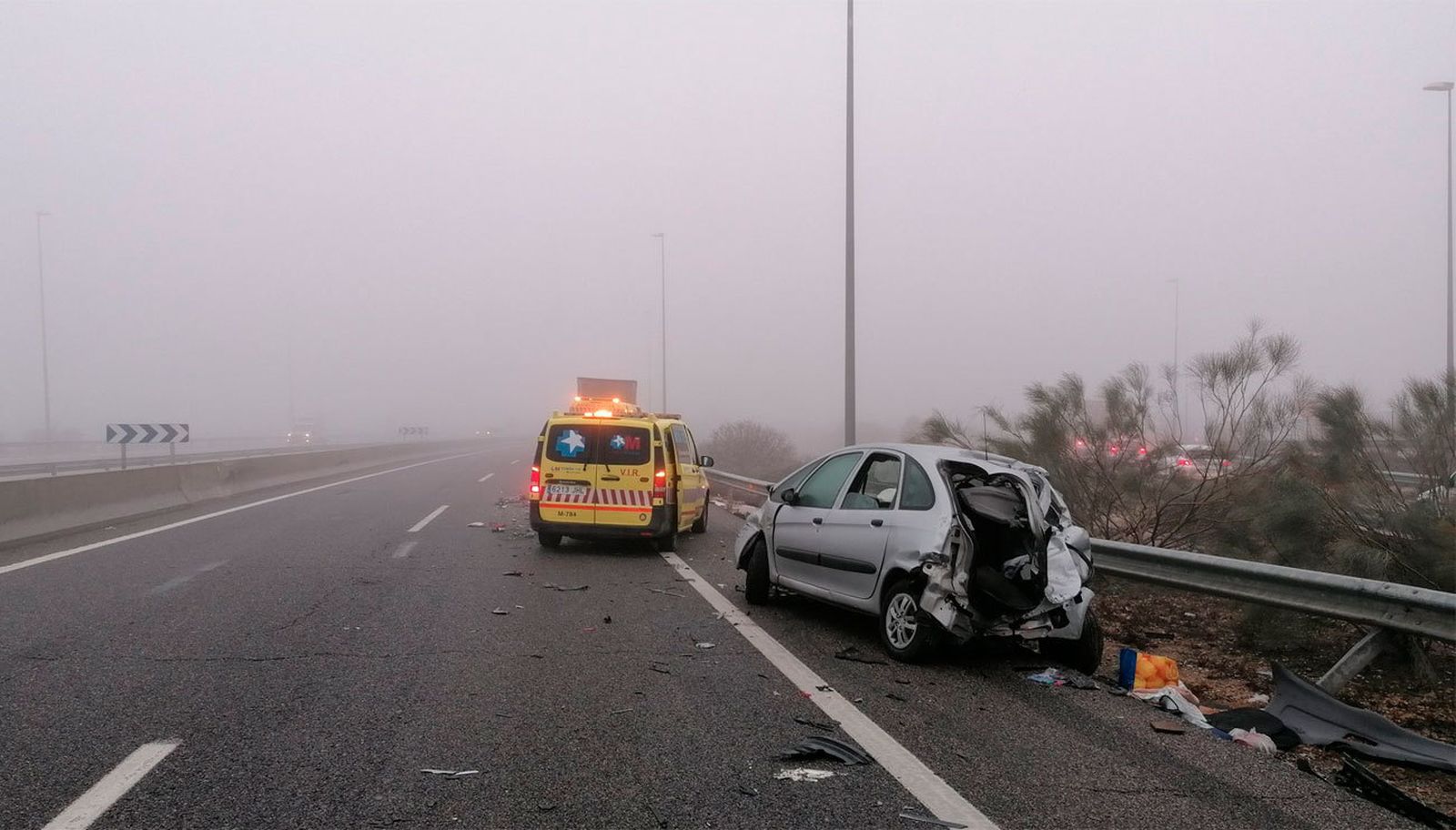 Accidente múltiple en la A-3