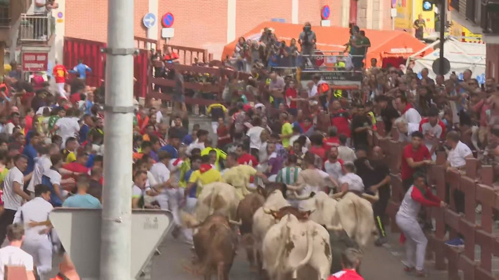 El primer encierro de San Sebastián de los Reyes concluye con seis heridos leves
