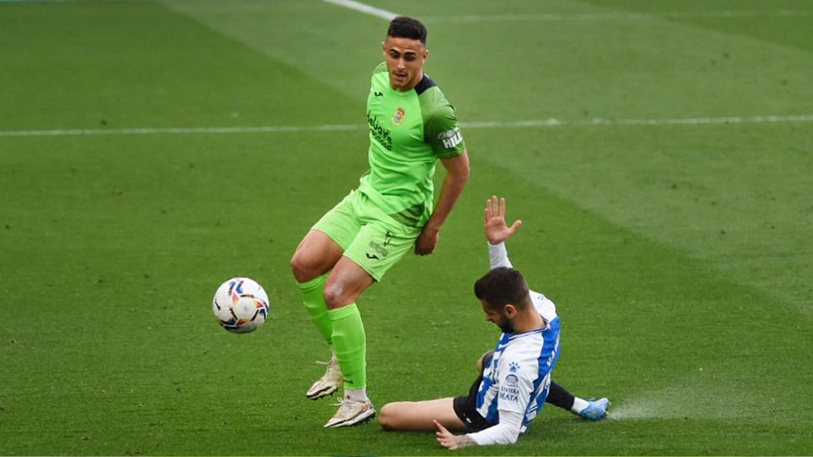 Una imagen del partido Espanyol - Fuenlabrada