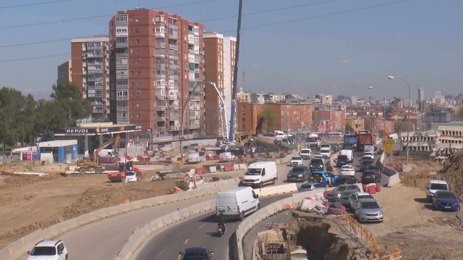 Obras soterramiento A-5
