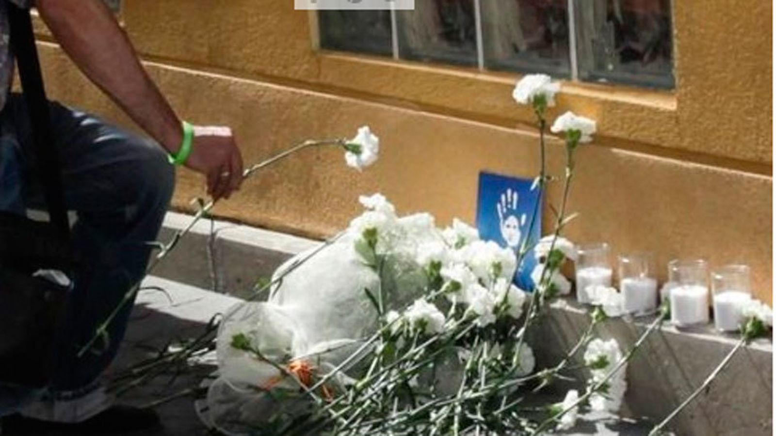 Queman la ofrenda del homenaje a Miguel Angel Blanco en Getafe