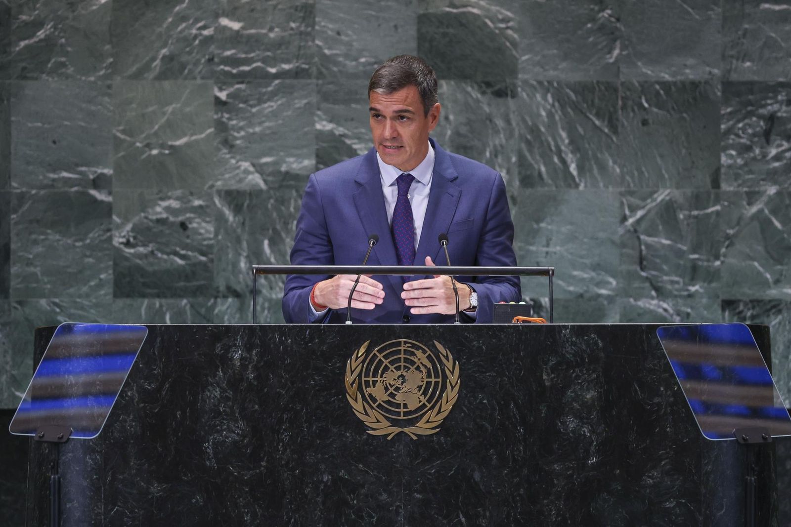 Pedro Sánchez interviene en la Asamblea General de las Naciones Unidas