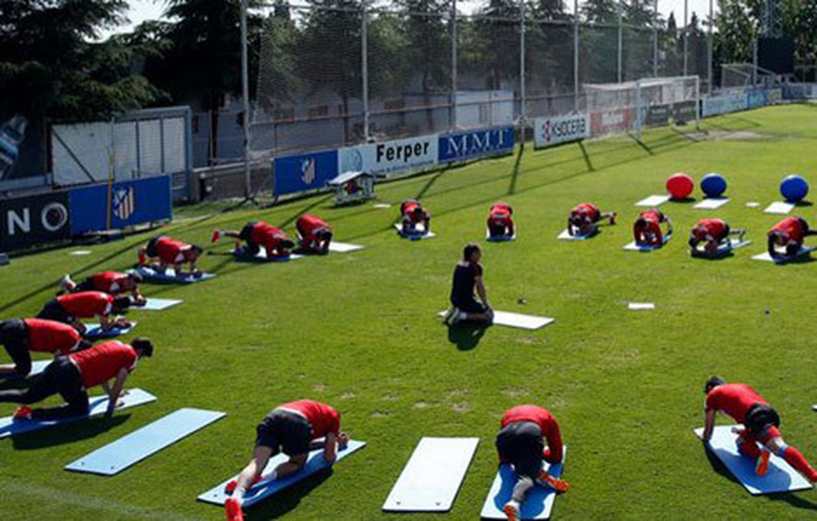 Entrenamiento del Atlético de Madrid