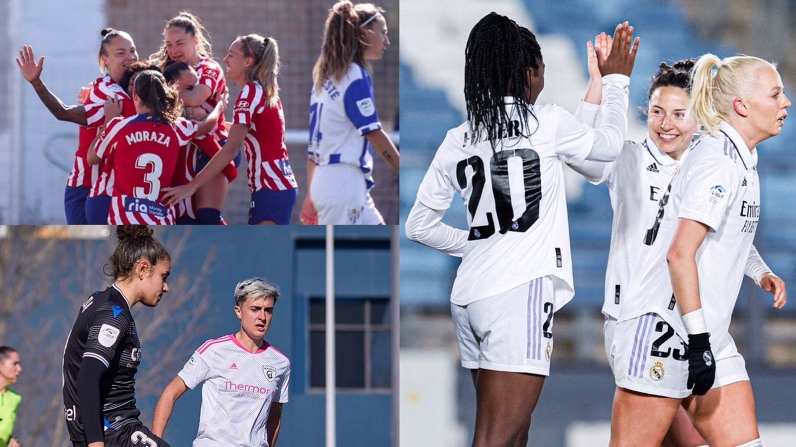 Real Madrid, Atlético de Madrid y Madrid CFF