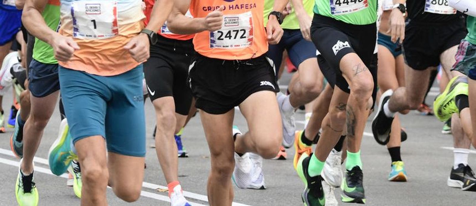 Participantes en una carrera popular