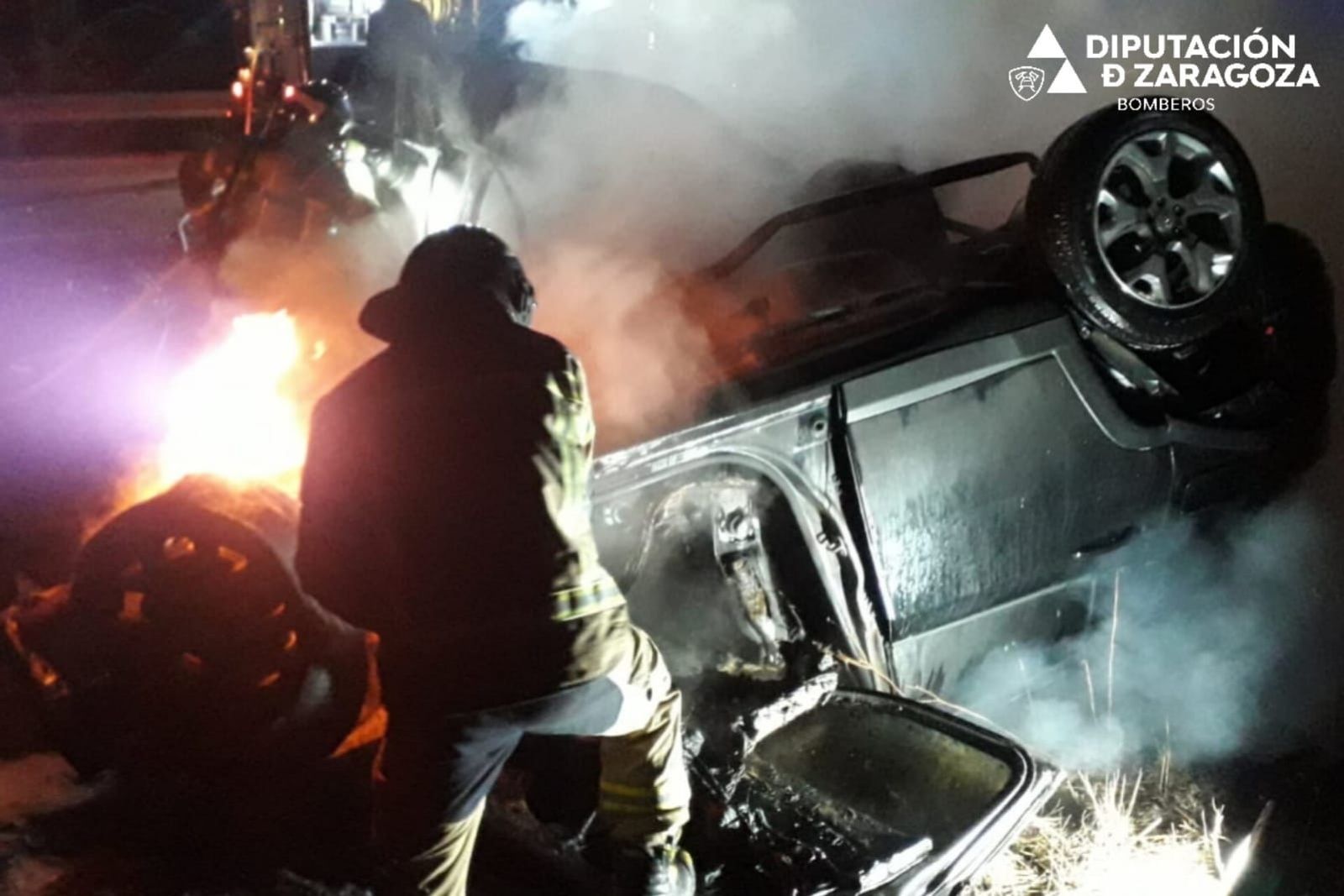 Cuatro muertos al chocar dos vehículos en la N-234 a la altura de Torralba de Ribota (Zaragoza)