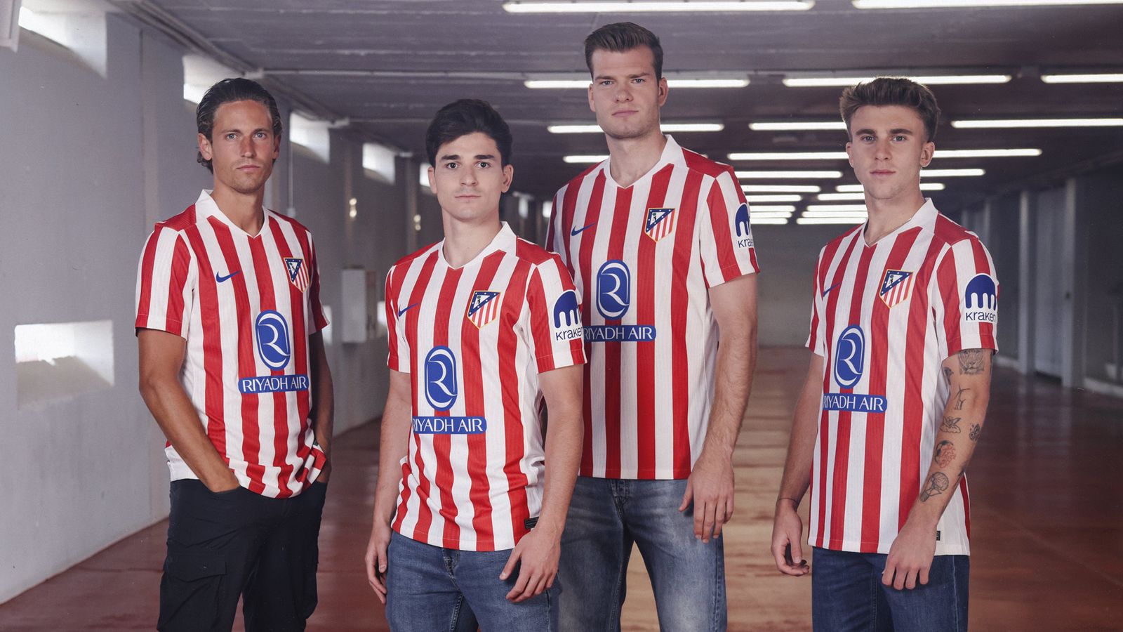 Marcos Llorente, Julián Alvarez, Sorloth y Pablo Barrios