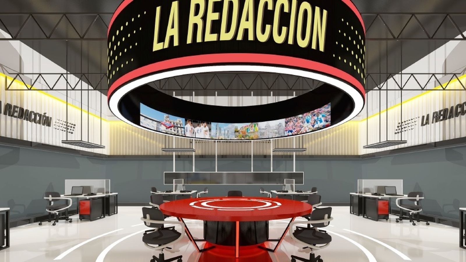Así será el plató del nuevo programa 'La Redacción'