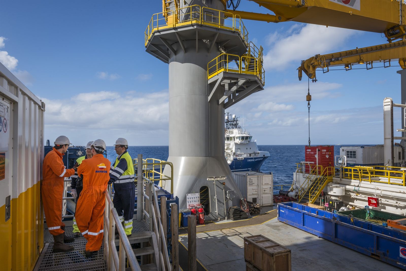 Plataforma de extracción de crudo en alta mar