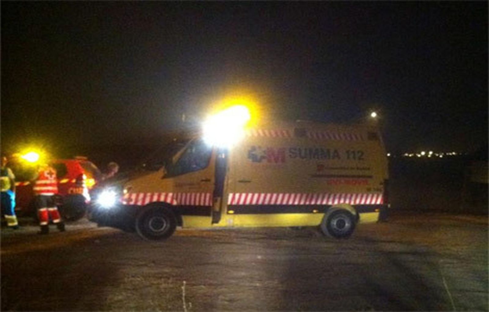 Un incendio en una casa de campo  en Getafe deja diez heridos leves por inhalación de humo