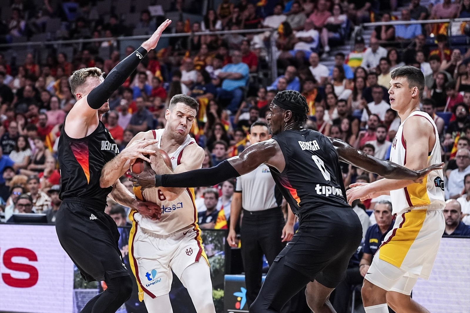 Imagen del partido amistoso entre España y Alemania en el Movistar Arena