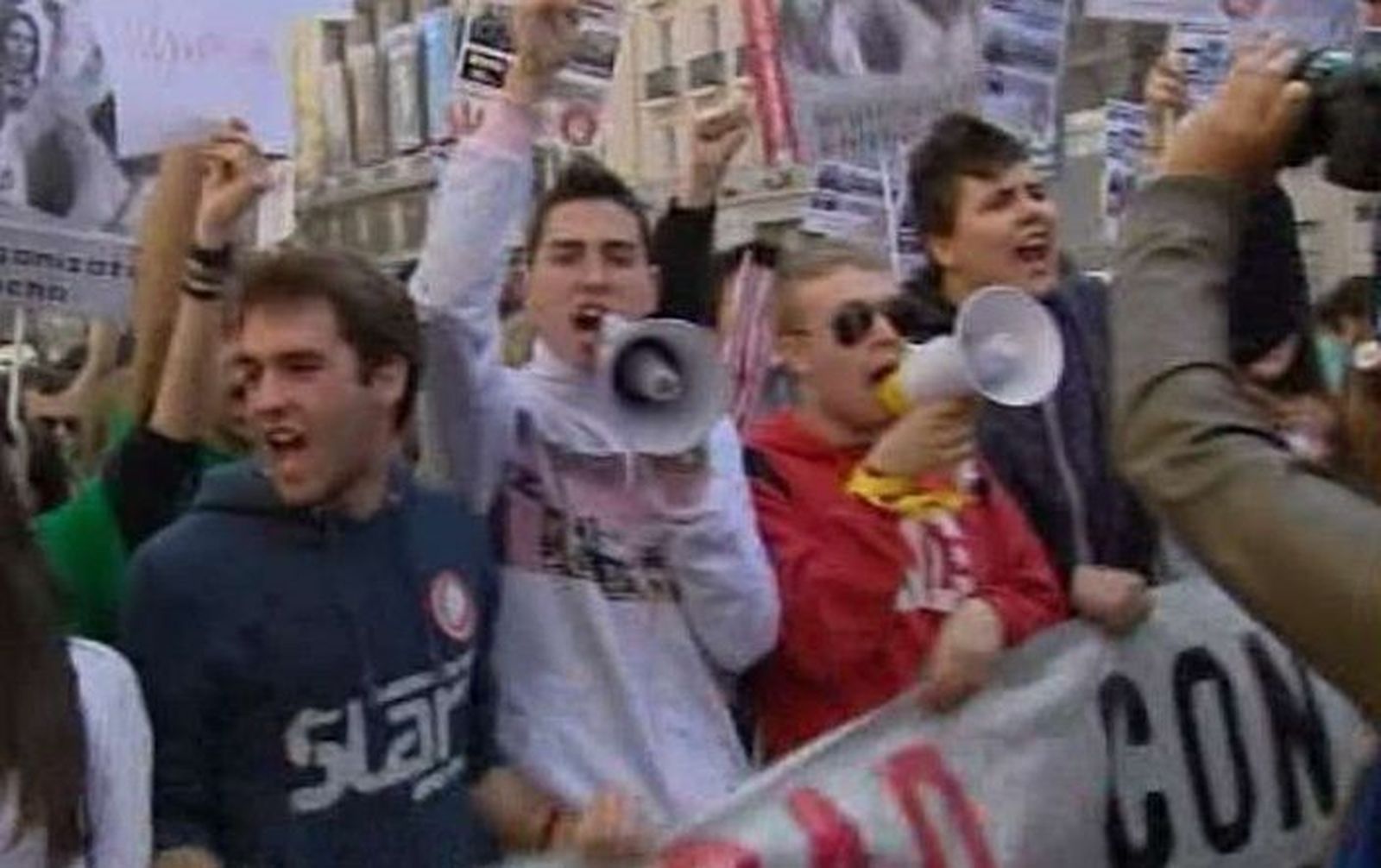 Seguimiento masivo de la huelga de alumnos, según el Sindicato de Estudiantes