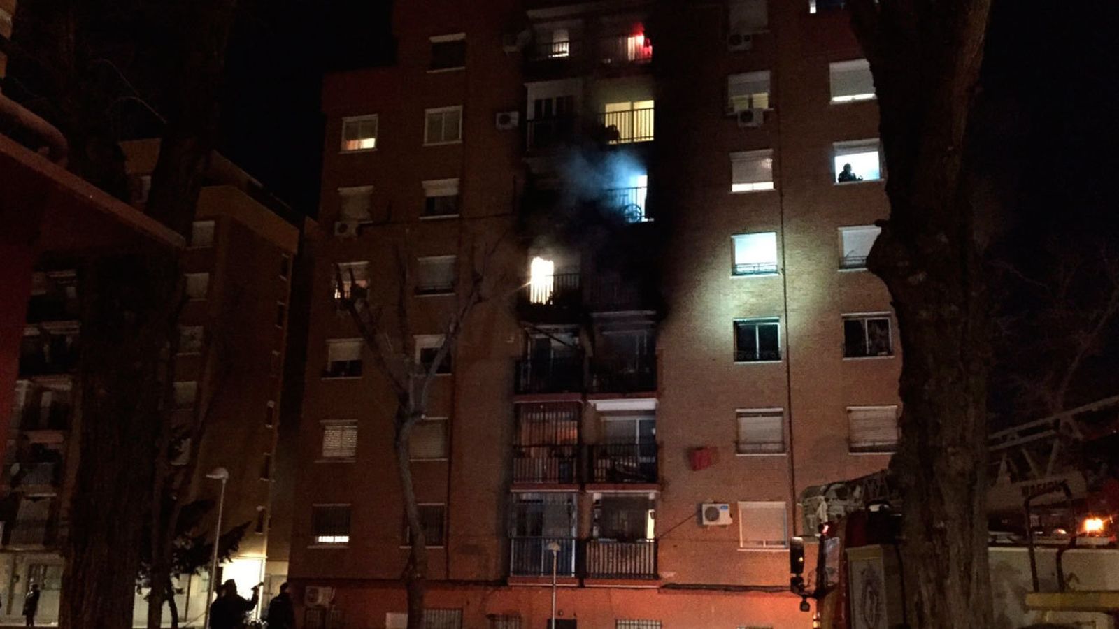 Incendio en Vallecas