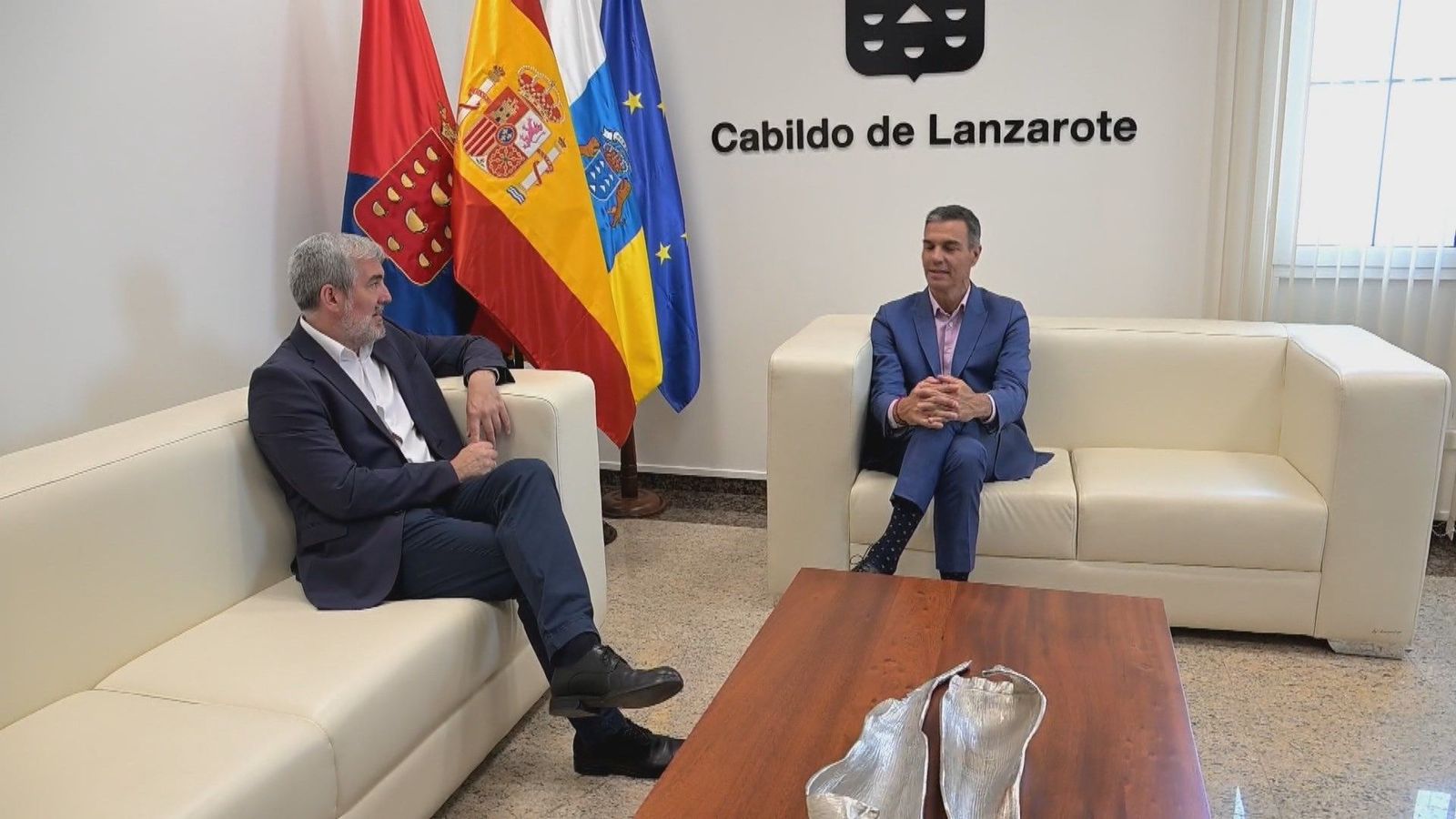 Clavijo sobre la salida de menores migrantes de Canarias: "está siendo demasiado lento"