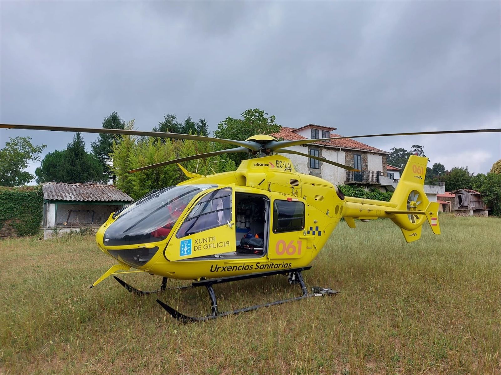 Helicóptero medicalizado del 061 de la  Xunta de Galicia