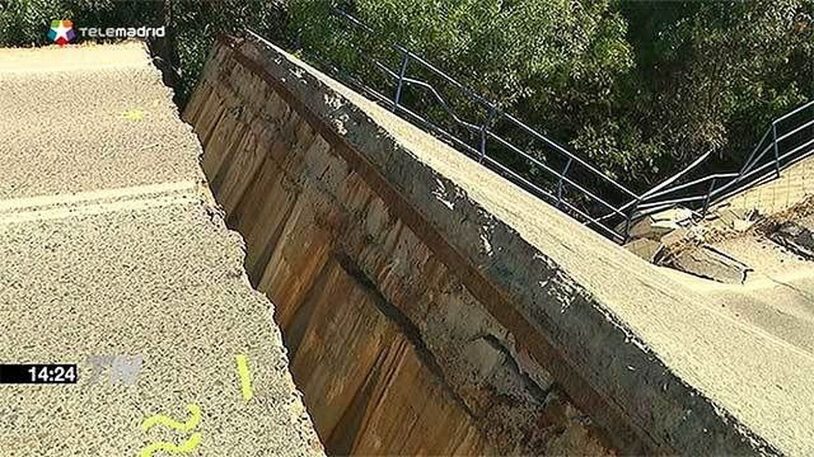 La carretera M-527, que une Villaba con El Escorial, lleva 10 días cortada