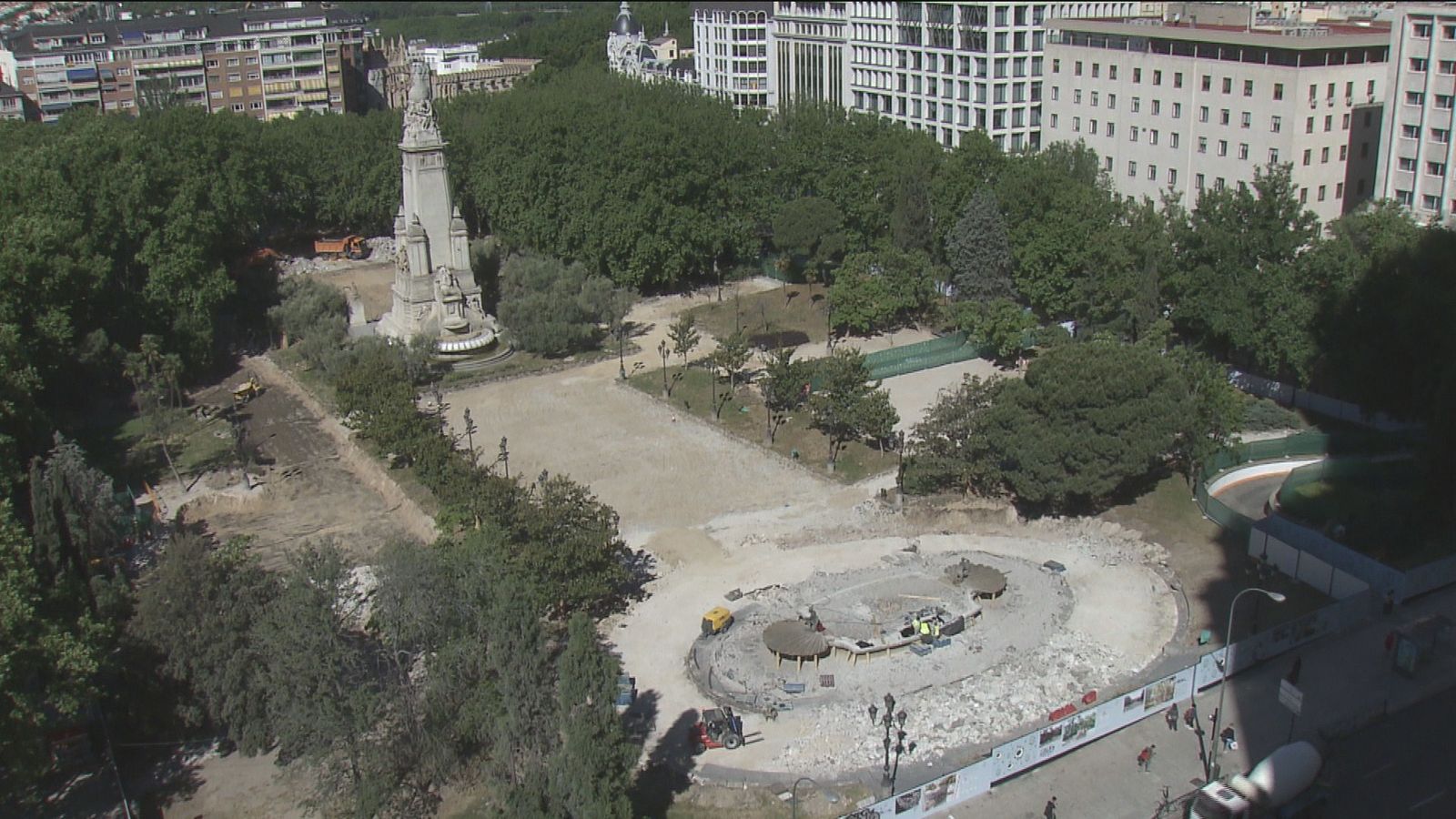 Obras en Plaza de España