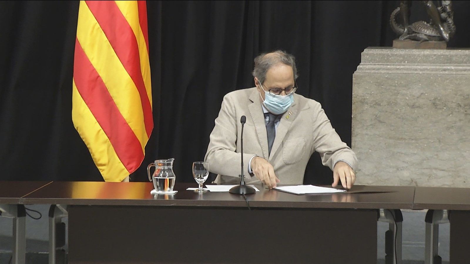 Torra reta al Gobierno a negociar el referéndum y la amnistía en la mesa de diálogo