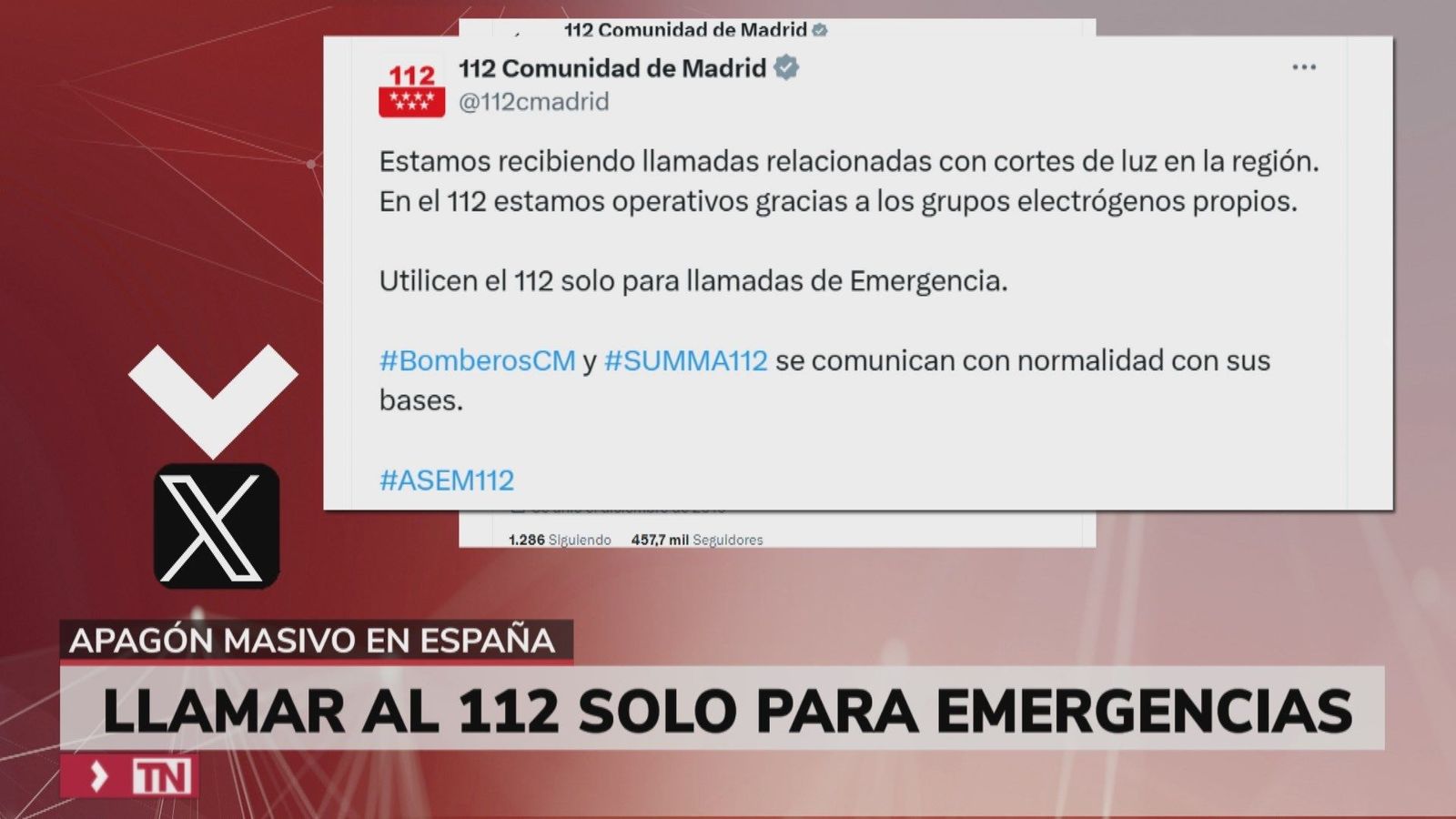 Los servicios de emergencia de Madrid se movilizan para prestar ayuda tras el apagón
