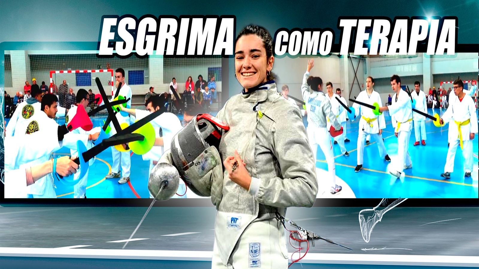 La esgrima como terapia en el Centro San Juan de Dios