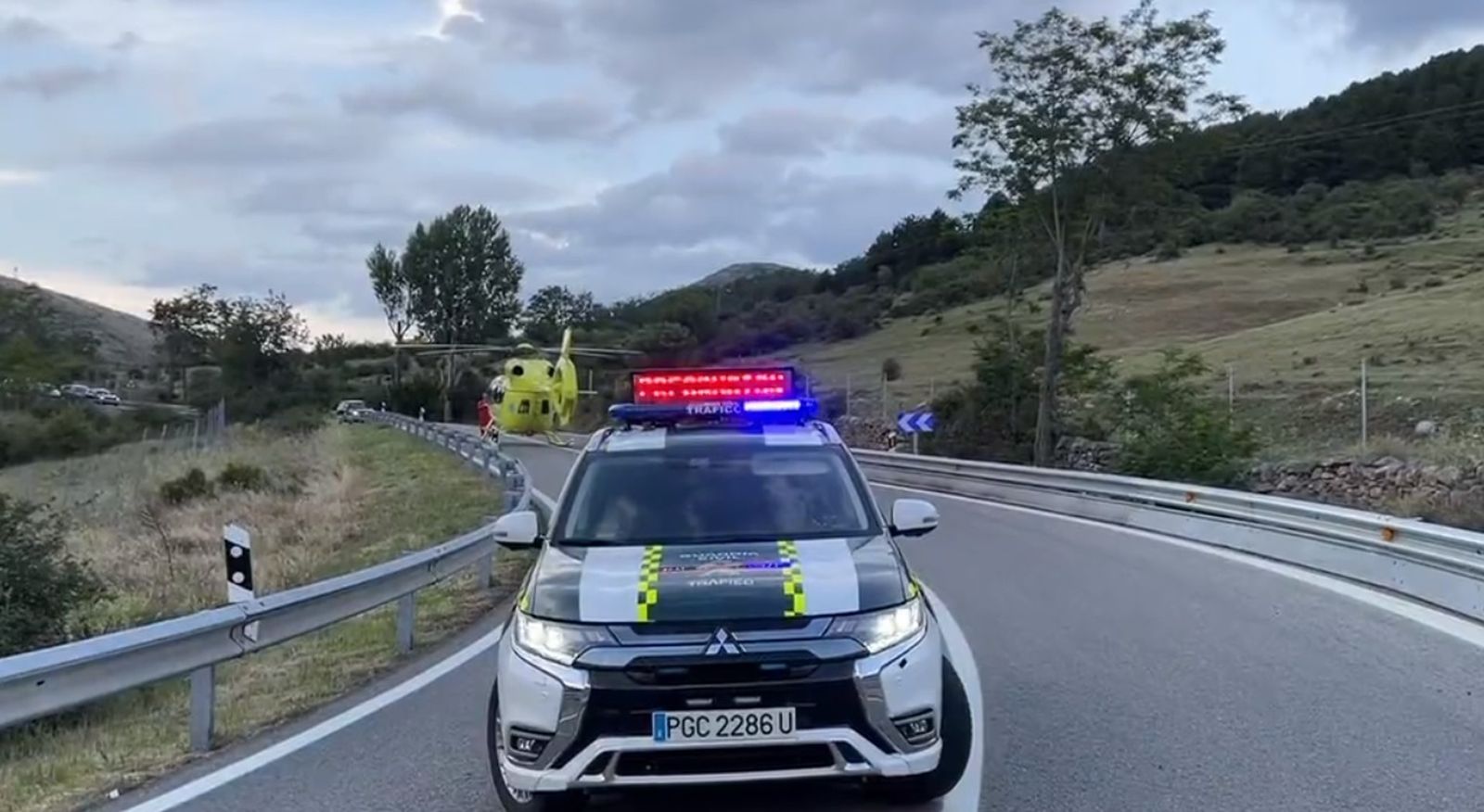 Un conductor de 56 años muere en San Lorenzo de El Escorial tras salirse de la vía
