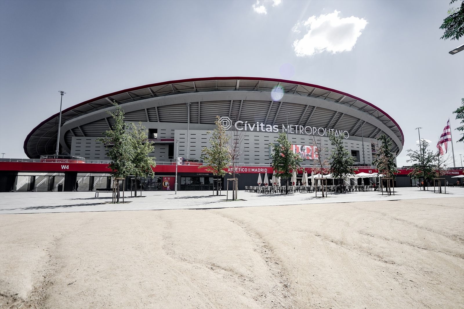 Exterior del estadio deportivo Cívitas Metropolitano