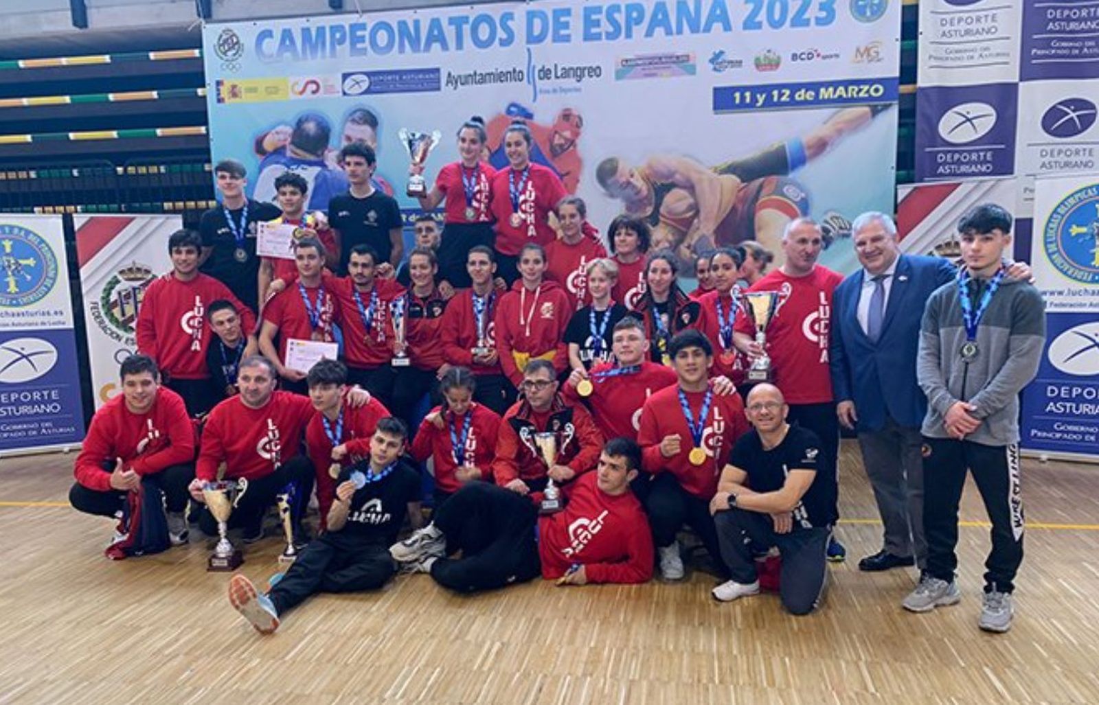 Equipo de Madrid sub'20 de Luchas Olímpicas