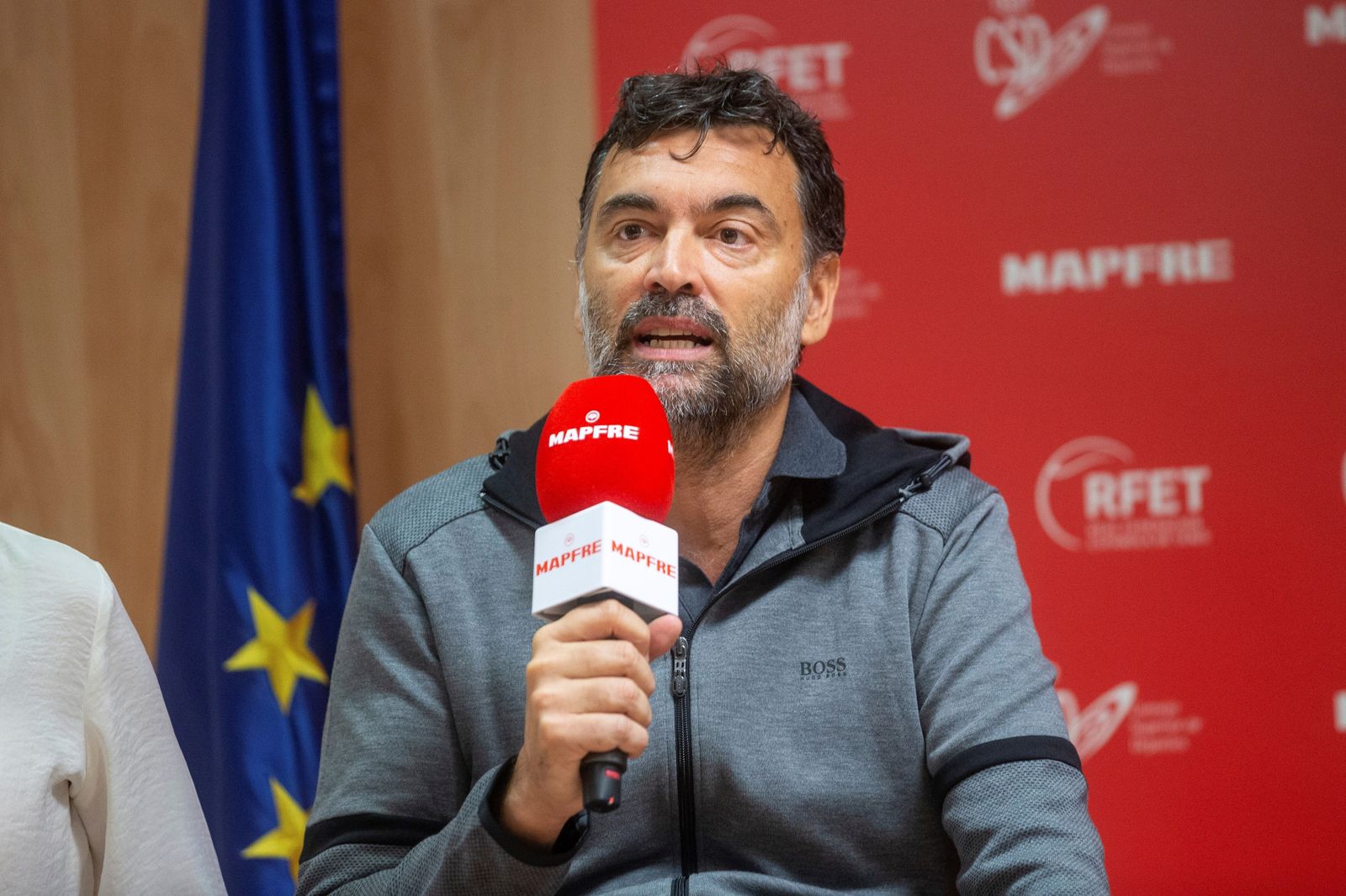 Sergi Bruguera durante la presentación