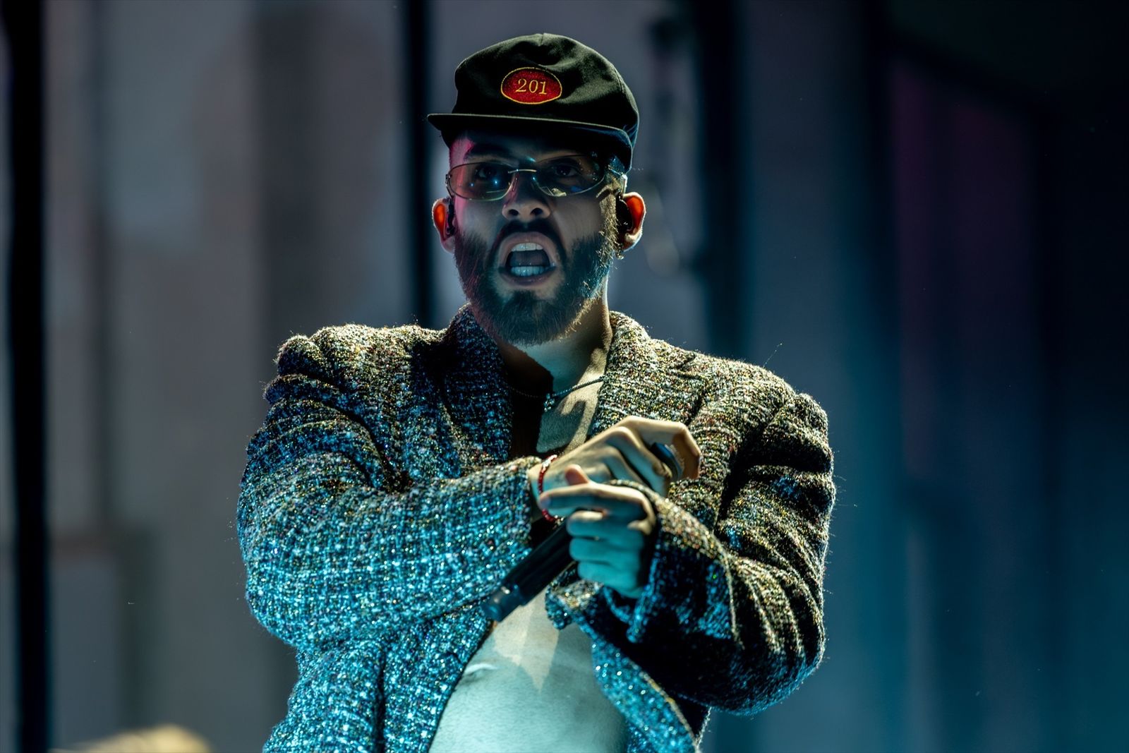 El cantante Manuel Turizo durante un concierto en Madrid