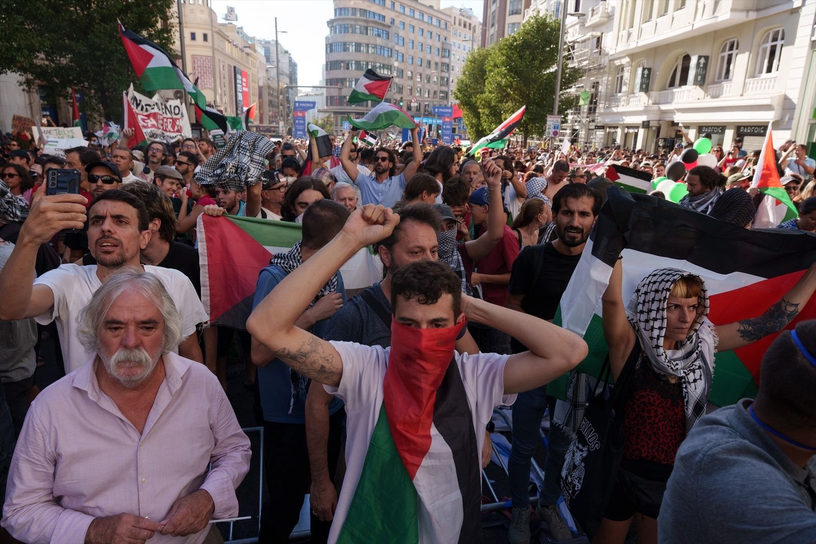 Manifestantes propalestinos obligan a la cancelación de La Vuelta