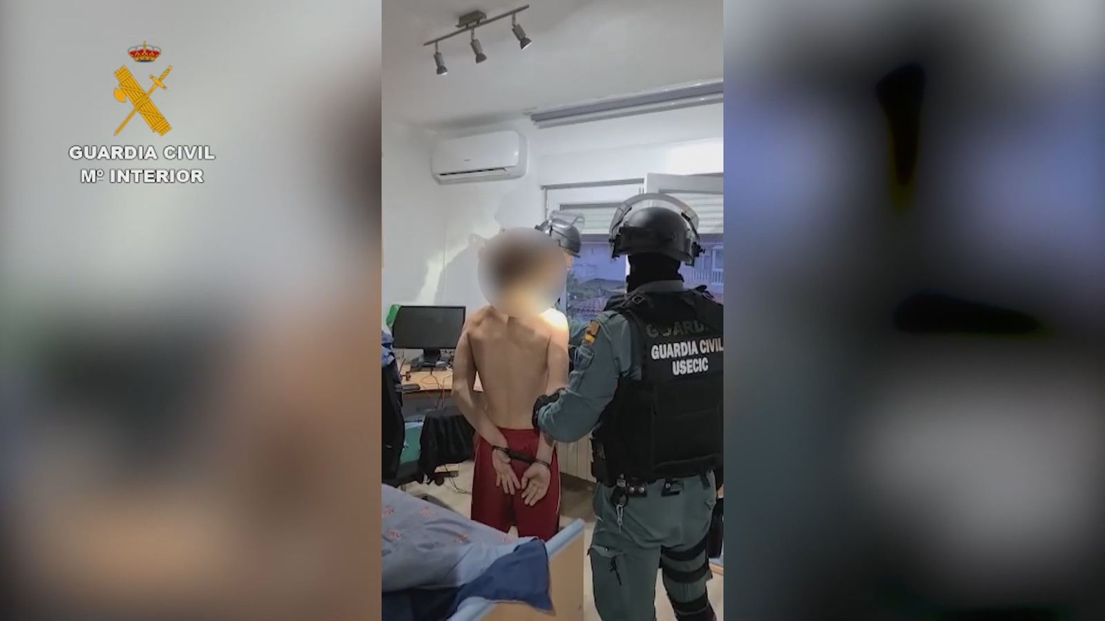 Imagen de uno trinitario detenido