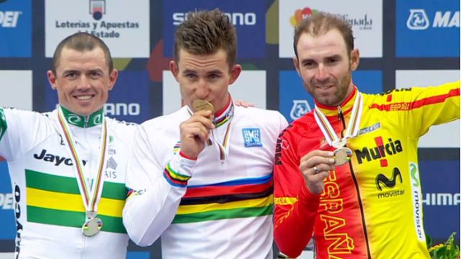 Valverde, bronce; Kwiatkowski, campeón del mundo