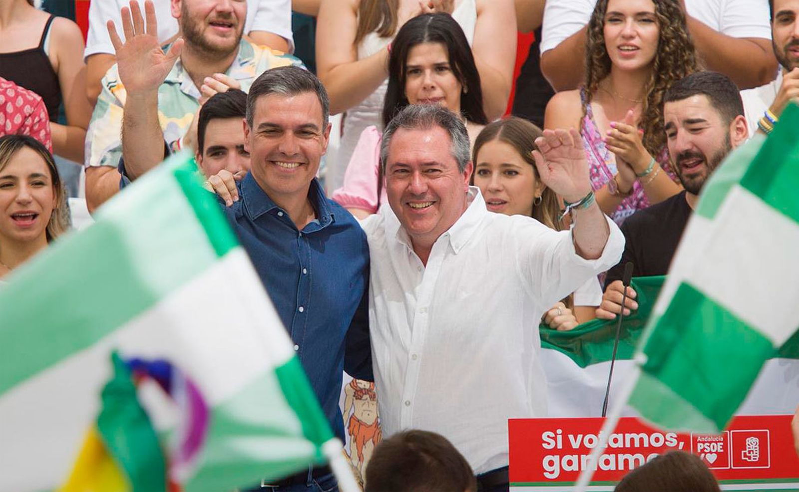 Pedro Sánchez con Juan Espadas