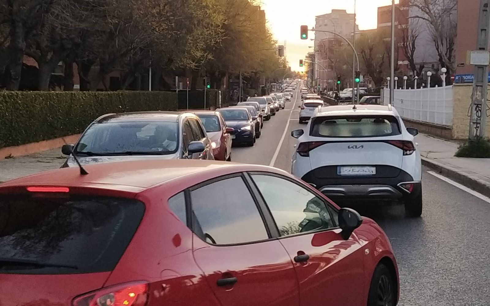 Tráfico en la carretera de Boadilla