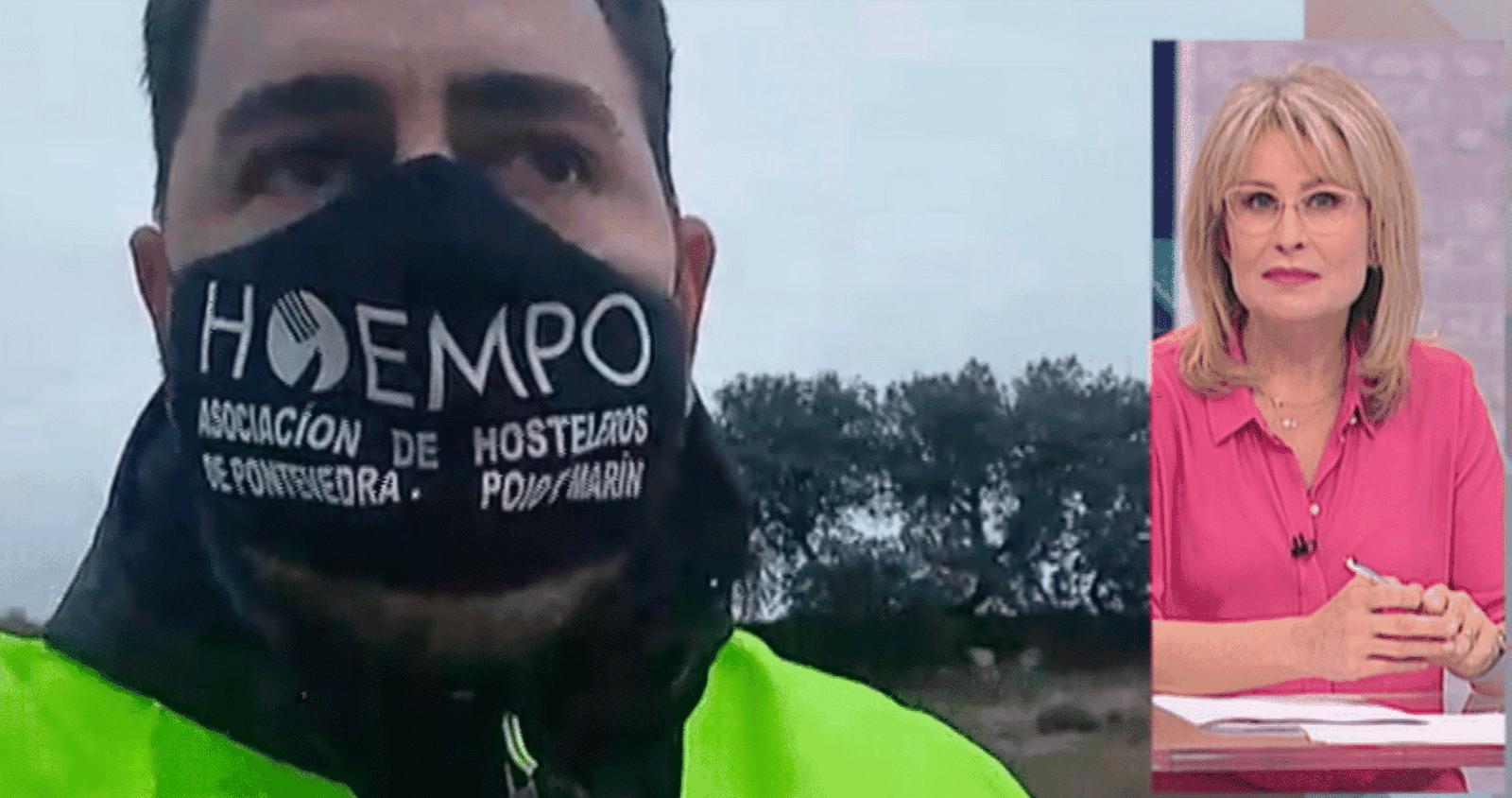 Un grupo de 7 hosteleros viene andando desde Pontevedra a Madrid para reclamar ayudas al Gobierno