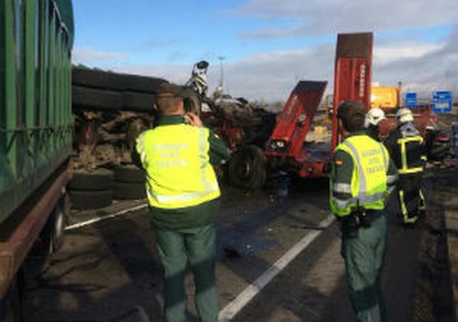 Accidente de un camión en la A4