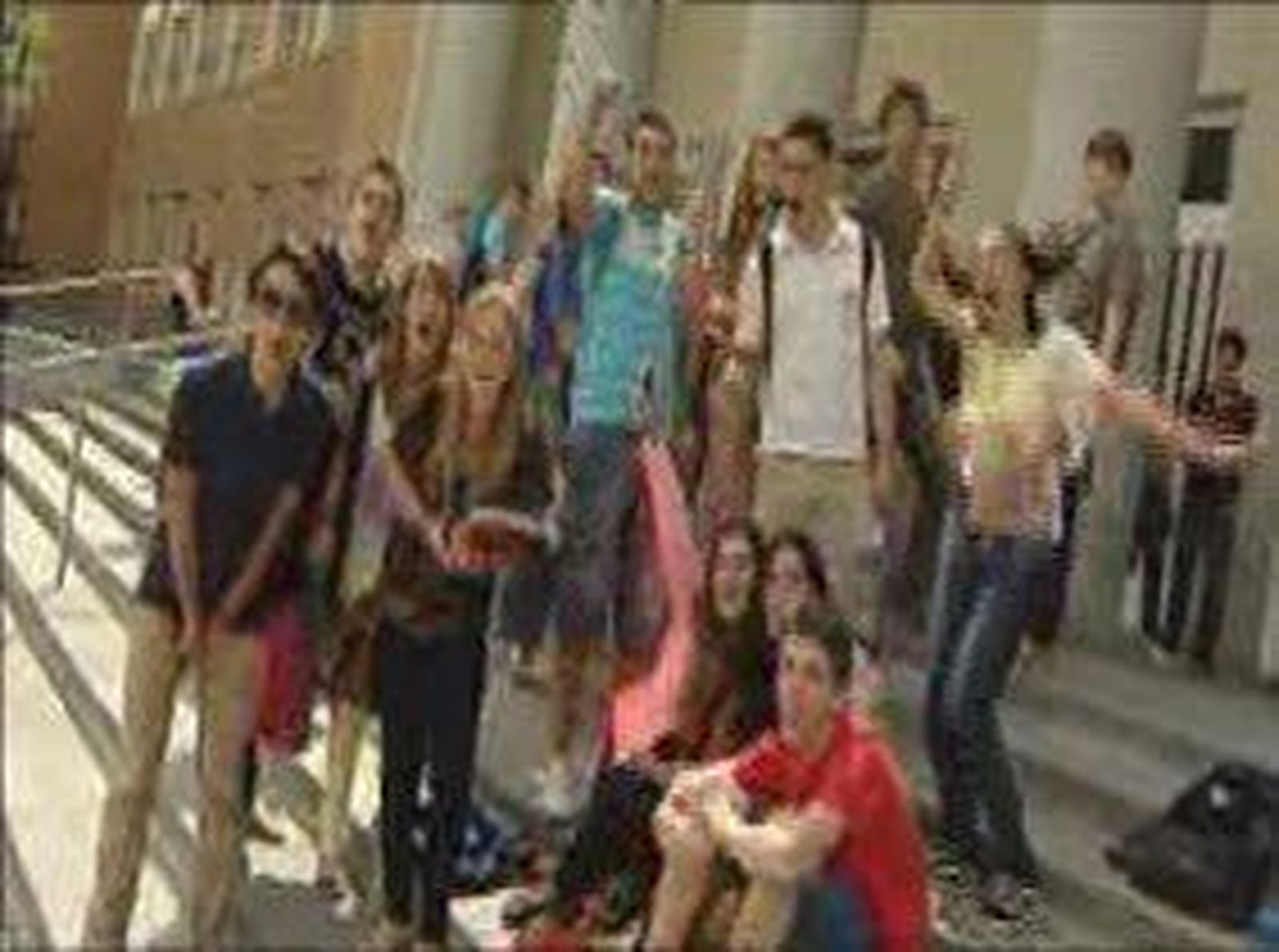 Gran fiesta de los estudiantes para celebrar el final de la selectividad