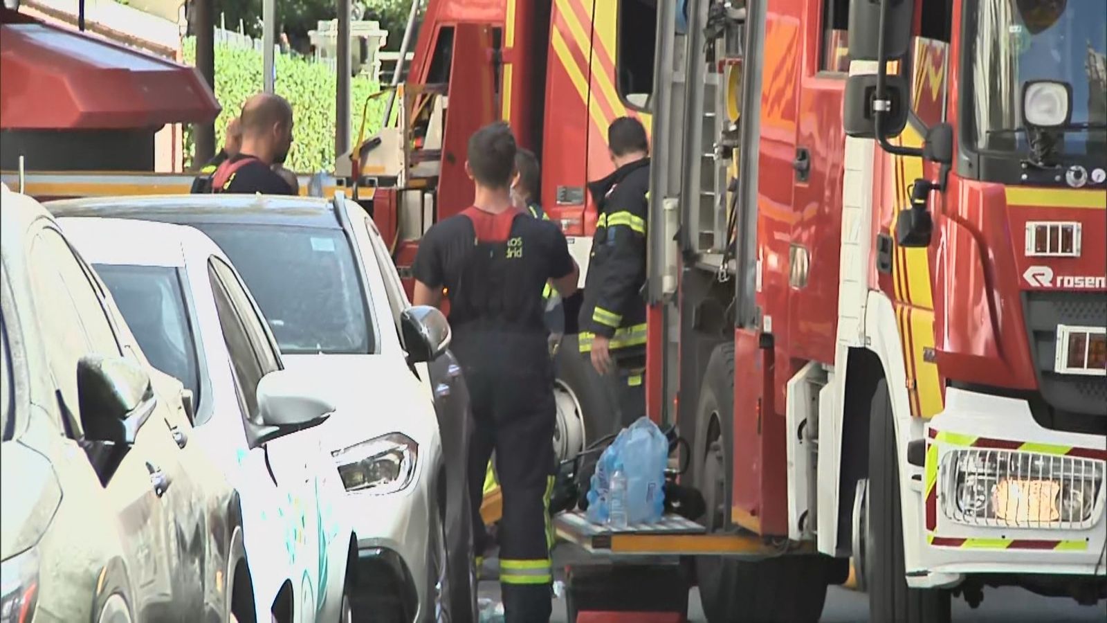 Dos heridos graves en un incendio en Chamberí