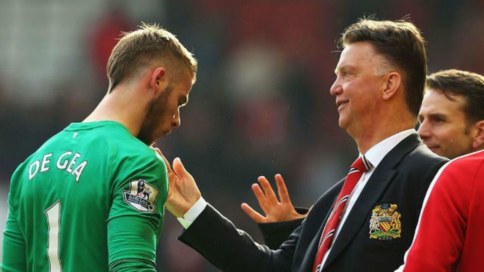 David de Gea y Louis Van Gaal