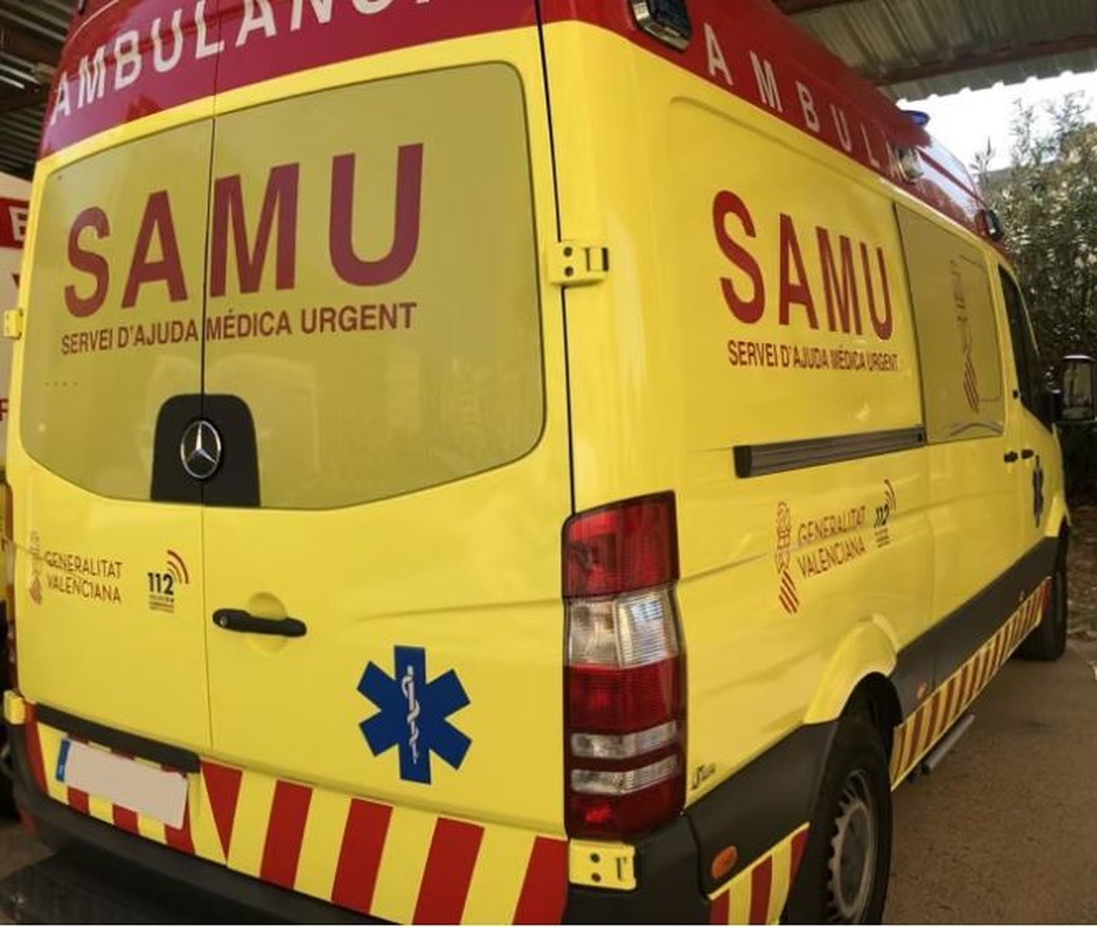 Una ambulancia en Valencia