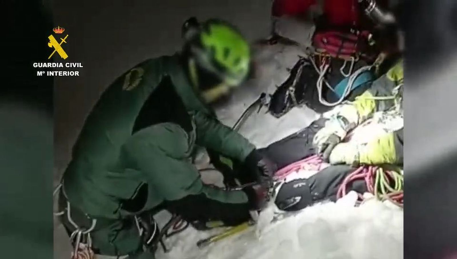 Rescate de la Guardia Civil en la Sierra de Gredos