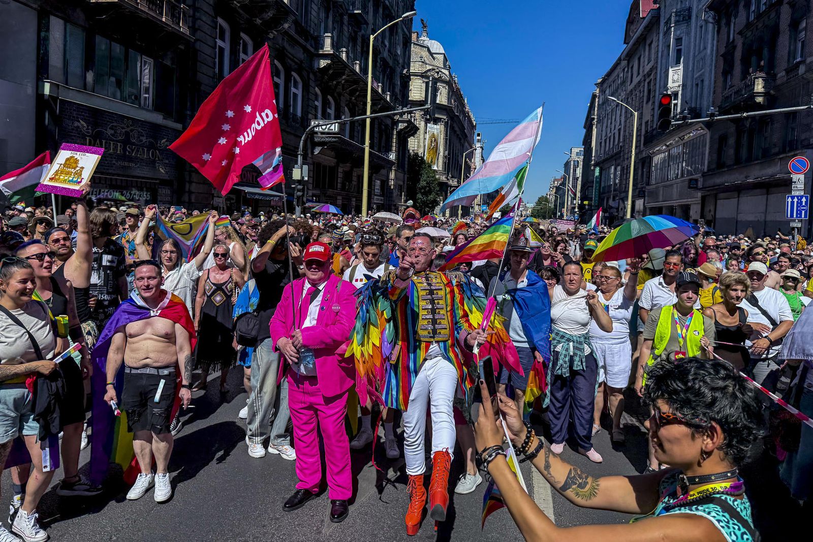 Marcha del Orgullo en Budapest.