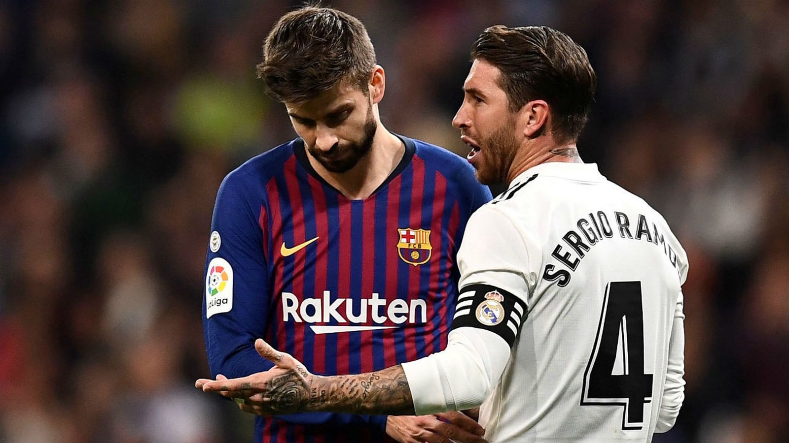 Piqué  y Sergio Ramos