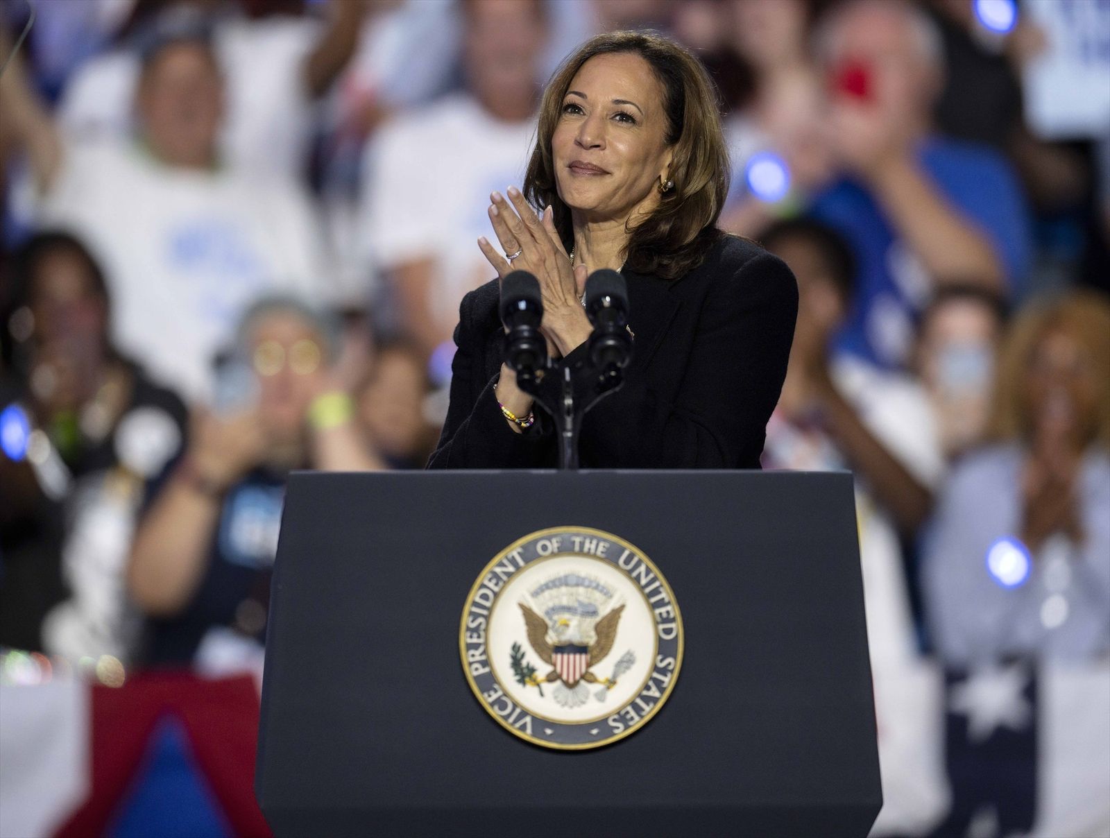 La candidata demócrata en las elecciones de Estados Unidos, Kamala Harris