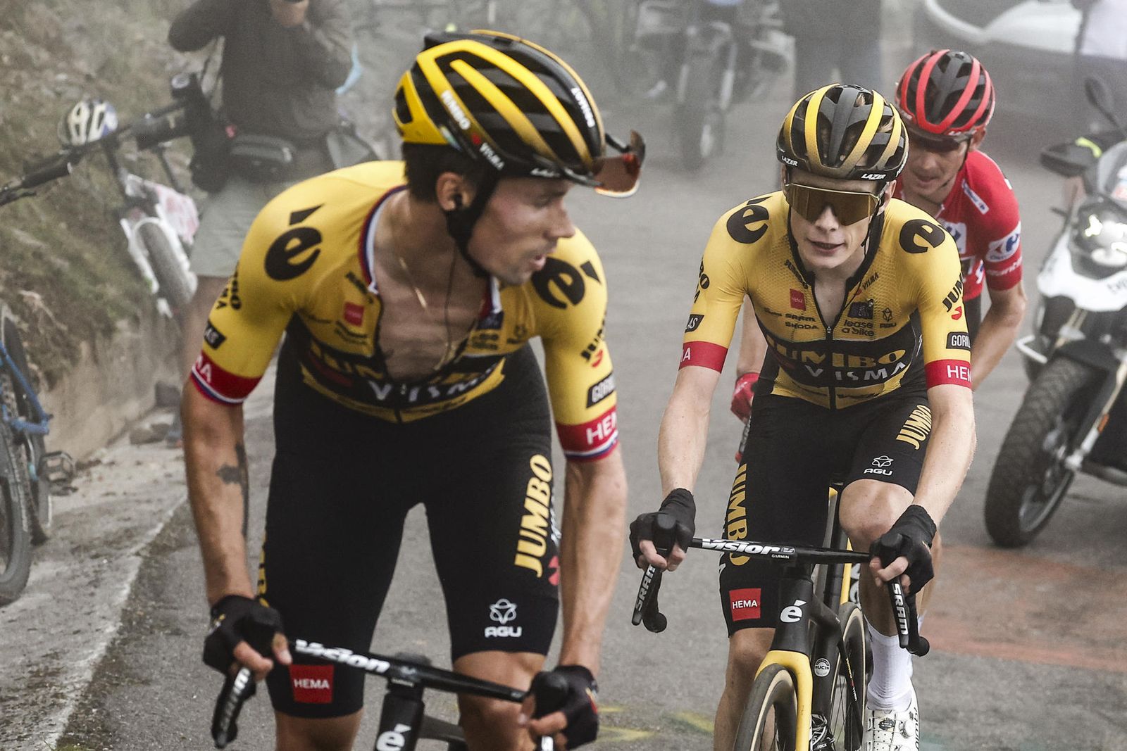 Roglic y Vingegaard