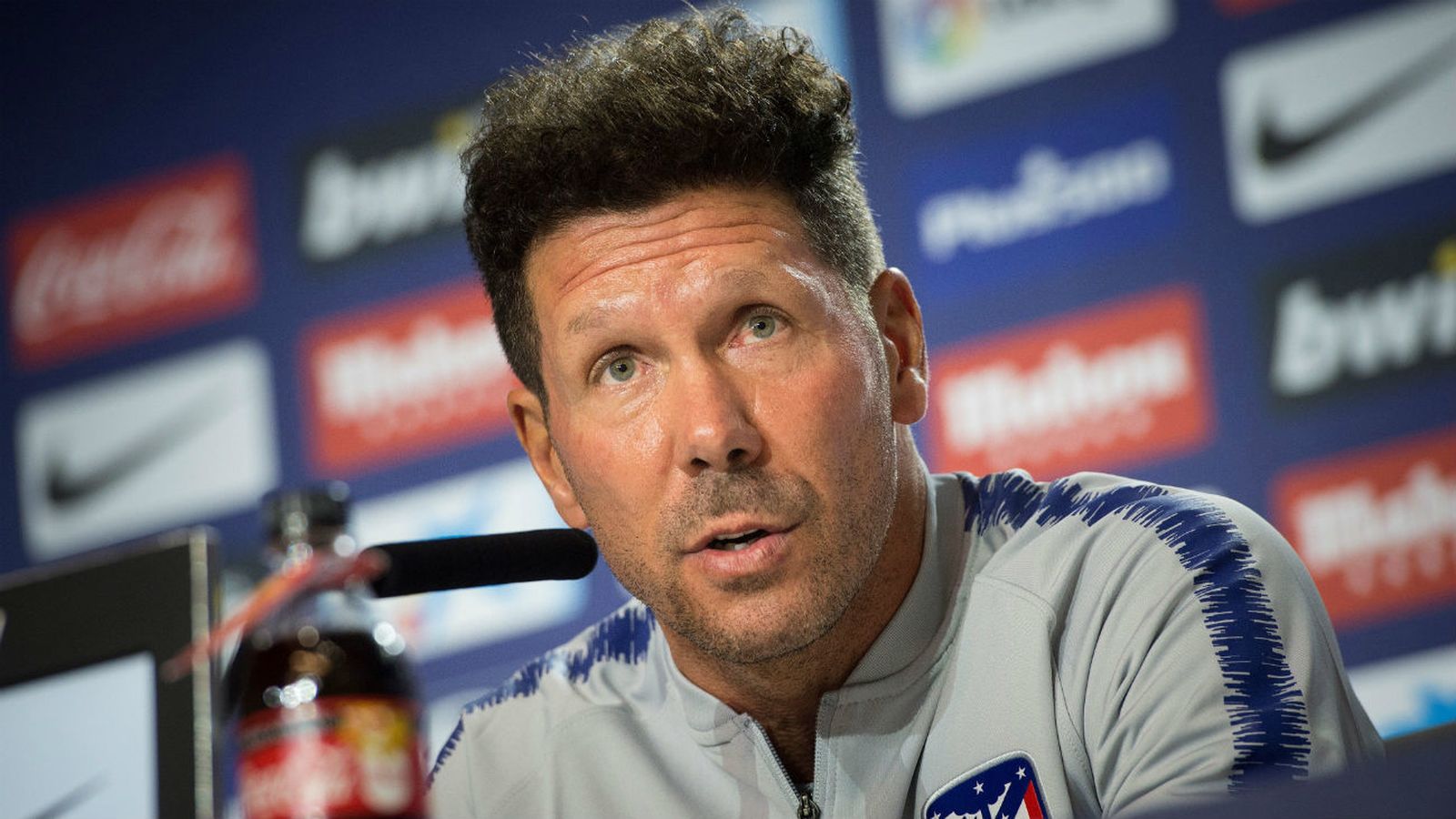 El entrenador argentino del Atlético de Madrid Diego Pablo Simeone