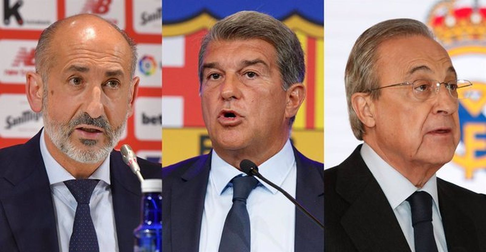 Presidentes del Athletic, Barcelona y Real Madrid